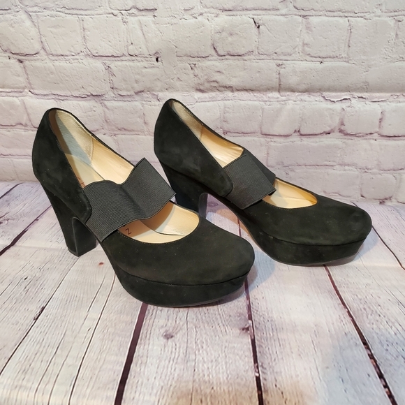 Sacha London Shoes - SACHA LONDON SUADE PLATFORM HEELS